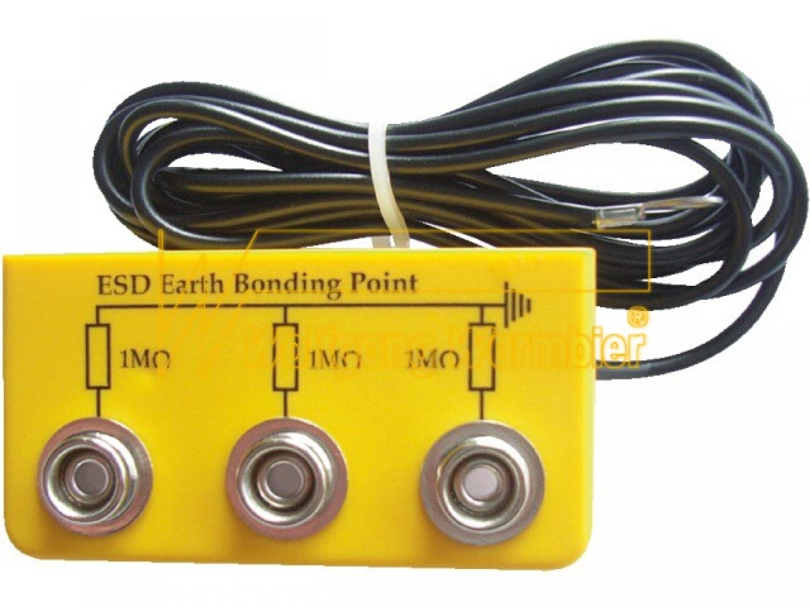 Topraklama Bağlantı Kutusu Sarı, 3x10mm çıtçıtlı Dik Açılı