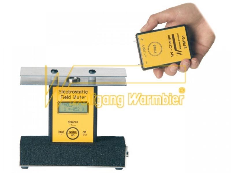 Şarjlı Plaka Setiyle EFM® 51 Elektrostatik Alan ölçer