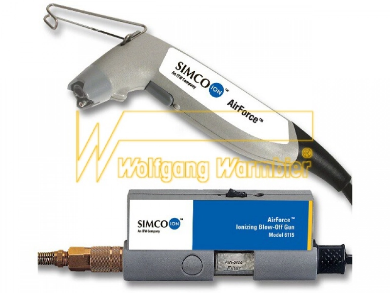 AirForce İyonlaştırıcı Hava Tabancası 6115, 230 VAC Güç Kaynağı Dahil